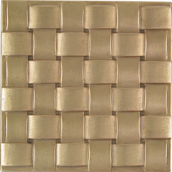 Basket Weave 4x4 Antique Brass   Brass Elegans Basket Weave 4x4 Antique Brass